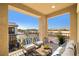Private balcony features comfortable seating and scenic views at 7230 N Decatur Blvd # 6, Las Vegas, NV 89131