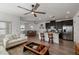 Open floor plan boasts a modern kitchen and spacious living area at 7230 N Decatur Blvd # 6, Las Vegas, NV 89131