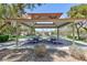 Community gazebo with picnic tables at 7660 Fabled Filigree St, Las Vegas, NV 89149