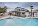Stunning pool and spa, overlooking the backyard at 881 Stonehenge St, Las Vegas, NV 89110