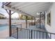 Backyard patio, pool, and spiral staircase access at 881 Stonehenge St, Las Vegas, NV 89110