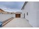 Side yard with gate and gravel landscaping at 881 Stonehenge St, Las Vegas, NV 89110