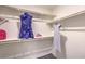 Walk-in closet with ample shelving and hanging space at 10168 Mulberry Ridge St # 43, Las Vegas, NV 89141