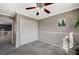 Bedroom with double door closet and ceiling fan at 10191 Cougar Crossing St, Las Vegas, NV 89178