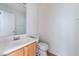 Small bathroom with single vanity and toilet at 10441 Concetta Ave, Las Vegas, NV 89129