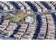 Aerial view showing home location and community amenities at 10548 Seasonable Dr, Las Vegas, NV 89129