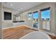 Elegant bathroom with freestanding tub and access to private balcony at 10896 Tranquil Hills Way, Las Vegas, NV 89135