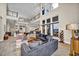 Two story living room with high ceilings and plenty of natural light at 10896 Tranquil Hills Way, Las Vegas, NV 89135