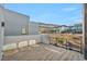 Private deck with mountain views and modern tile flooring at 10896 Tranquil Hills Way, Las Vegas, NV 89135