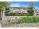 Heartland community sign constructed from stone with landscaping features at 221 Raptors View Ave, Las Vegas, NV 89031