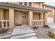 Front entrance with security door and stone-like walkway at 275 Adorno Dr, Henderson, NV 89074