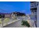 Private balcony overlooking city streets and palm trees at 353 E Bonneville Ave # 385, Las Vegas, NV 89101