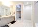 Modern bathroom with double vanity and walk-in closet at 353 E Bonneville Ave # 385, Las Vegas, NV 89101