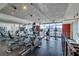 Well-equipped fitness center with city views at 353 E Bonneville Ave # 385, Las Vegas, NV 89101