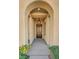 Elegant entryway with arched doorways and a chandelier at 37 Stonemark Dr, Henderson, NV 89052