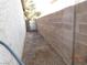 Narrow side yard with block wall at 384 Norlina Ct, Henderson, NV 89014