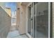 Private backyard with sliding glass door access at 4070 Emerald Wood St, Las Vegas, NV 89115