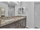 Bathroom with granite countertop and double sinks at 4070 Emerald Wood St, Las Vegas, NV 89115