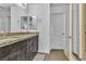 Bathroom with granite countertops and double sinks at 4070 Emerald Wood St, Las Vegas, NV 89115