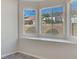 Bedroom with bay window offering a view of backyard at 4176 Demoline Cir, Las Vegas, NV 89141