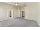 Main bedroom with ceiling fan and walk-in closet at 4176 Demoline Cir, Las Vegas, NV 89141