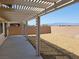 Covered patio with gravel yard and pergola at 4290 S Gressa St, Pahrump, NV 89061