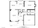 Detailed floor plan of the first floor, showcasing the layout of the living spaces and kitchen at 4330 Flandes St, Las Vegas, NV 89121