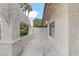 Covered patio with stucco walls and a view of the backyard at 4330 Flandes St, Las Vegas, NV 89121