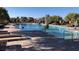 Large outdoor pool with plenty of lounge chairs and umbrellas at 473 Harvest Rain Ave, Henderson, NV 89011