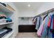 Bright walk-in closet with shelving and hanging space at 521 Abrazar Ave, North Las Vegas, NV 89081