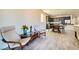 Open concept dining area with view into the kitchen at 685 Viale Machiavelli Ln, Henderson, NV 89011