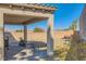 Covered patio with table and chairs at 685 Viale Machiavelli Ln, Henderson, NV 89011