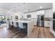 Spacious kitchen with stainless steel appliances and island at 7230 Galaxy Dune St, Las Vegas, NV 89148