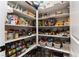 Well-stocked pantry with ample shelving at 7230 Galaxy Dune St, Las Vegas, NV 89148