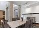 Elegant dining room with marble table and modern chairs at 78 Hawk Ridge Dr, Las Vegas, NV 89135