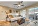 Light and airy living room with sliding glass doors leading to a patio at 821 Barrhead Ave, Henderson, NV 89012