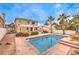 Private backyard oasis with a refreshing pool at 86 Myrtle Beach Dr, Henderson, NV 89074