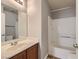 Full bathroom with single vanity and shower/tub combo at 8658 Tom Noon Ave # 103, Las Vegas, NV 89178