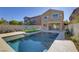 Inviting swimming pool and spacious backyard at 9570 Wenmarie Ct, Las Vegas, NV 89148