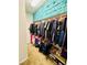 Spacious walk-in closet with plenty of storage at 988 Via Panfilo Ave, Henderson, NV 89011