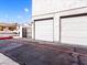 Two-car garage with attached storage space at 1008 Willow Tree Dr # B, Las Vegas, NV 89128