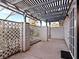 Covered patio area with lattice fencing at 1008 Willow Tree Dr # B, Las Vegas, NV 89128