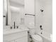 Clean bathroom with white vanity, marble accents, and black fixtures at 11280 Granite Ridge Dr # 1044, Las Vegas, NV 89135