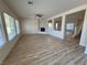 Spacious living room featuring hardwood floors and a fireplace at 1327 Coulisse St, Henderson, NV 89052