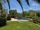 Relaxing pool and grassy backyard oasis at 1327 Coulisse St, Henderson, NV 89052