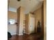 Interior view showing a high ceiling and built-in shelving at 1600 N Torrey Pines Dr # 202, Las Vegas, NV 89108