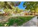 A community pool area featuring lush green grass, trees, and seating at 1600 N Torrey Pines Dr # 202, Las Vegas, NV 89108