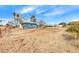 Large backyard with dirt and sparse vegetation at 1620 Leonard Ln, Las Vegas, NV 89108