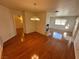 Open dining area with hardwood floors and fireplace at 1944 Las Palmas Ln # 175, Laughlin, NV 89029