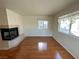 Living room with hardwood floors and fireplace at 1944 Las Palmas Ln # 175, Laughlin, NV 89029